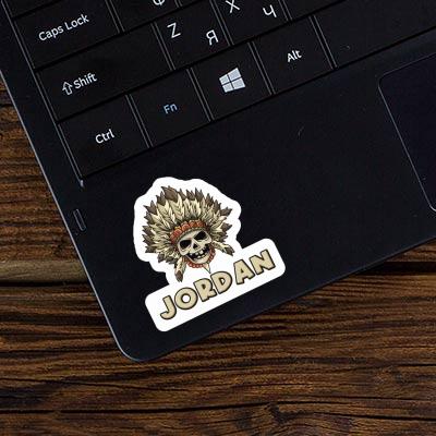 Jordan Autocollant Enfants tête de mort Laptop Image