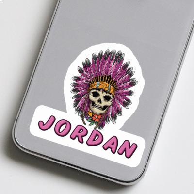 Femmes Tête de mort Autocollant Jordan Laptop Femmes Tête de mort Autocollant Jordan Laptop Image