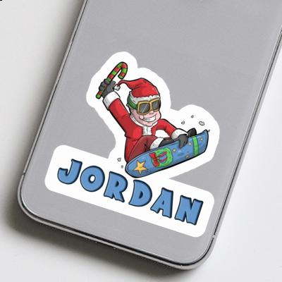 Snowboarder de Noël Autocollant Jordan Laptop Snowboarder de Noël Autocollant Jordan Laptop Image
