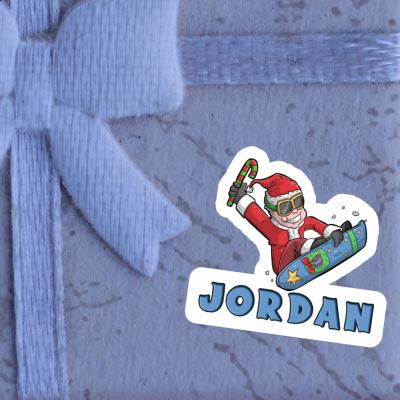 Snowboarder de Noël Autocollant Jordan Notebook Snowboarder de Noël Autocollant Jordan Notebook Image