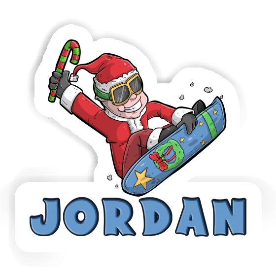 Snowboarder de Noël Autocollant Jordan Notebook Snowboarder de Noël Autocollant Jordan Gift package Image