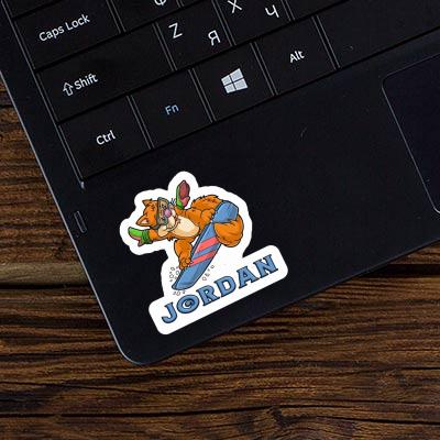 Sticker Jordan Snowboarder Laptop Image