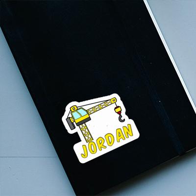 Grue à tour Autocollant Jordan Grue à tour Autocollant Jordan Image