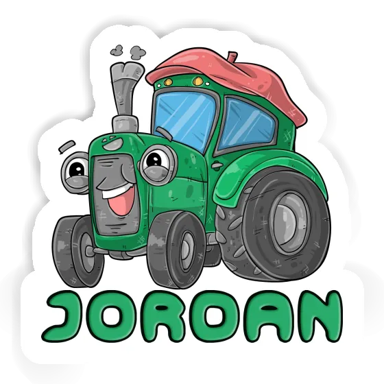 Aufkleber Traktor Jordan