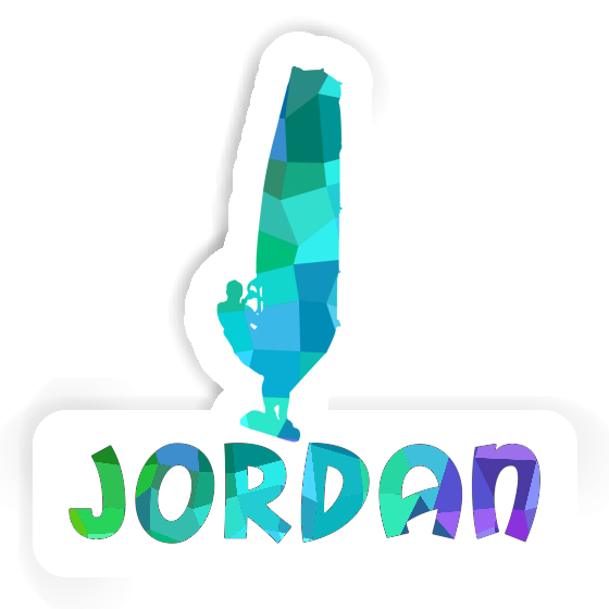 Autocollant Jordan véliplanchiste Autocollant Jordan véliplanchiste Image