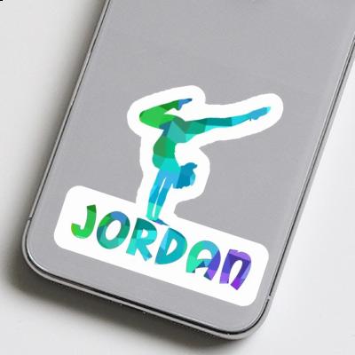 Autocollant Femme de yoga Jordan Laptop Autocollant Femme de yoga Jordan Laptop Image