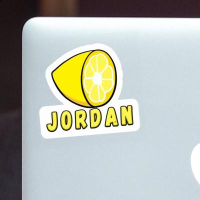 Sticker Jordan Zitrone Gift package Image