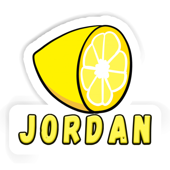 Sticker Jordan Zitrone Notebook Sticker Jordan Zitrone Gift package Image