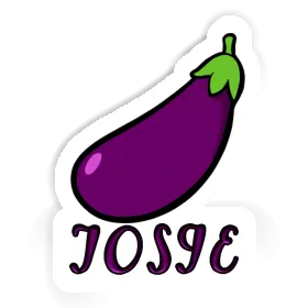 Aubergine Sticker Josie Image