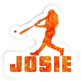 Josie Sticker Baseball Player Image