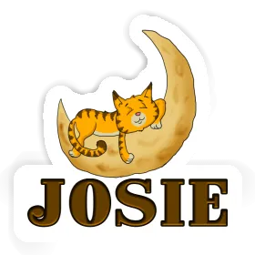 Sleeping Cat Sticker Josie Image