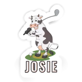 Golf Cow Sticker Josie Image