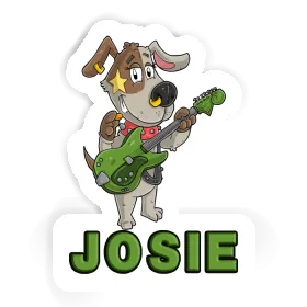 Guitarist Sticker Josie Image