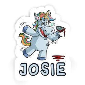 Sticker Wine Unicorn Josie Image