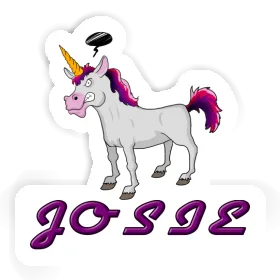 Angry Unicorn Sticker Josie Image