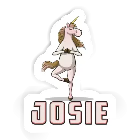 Josie Sticker Yoga Unicorn Image