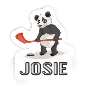 Josie Sticker Ice Hockey Panda Image