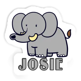 Elephant Sticker Josie Image