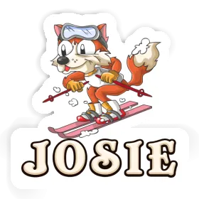 Josie Sticker Skier Image