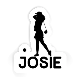 Josie Sticker Golfer Image