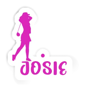 Sticker Josie Golfer Image