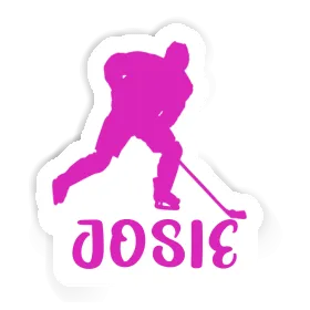 Hockey Player Sticker Josie Image