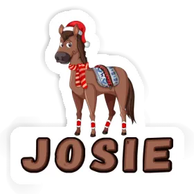 Josie Sticker Christmas Horse Image