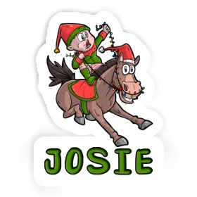 Josie Sticker Christmas Horse Image