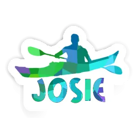 Josie Sticker Kayaker Image