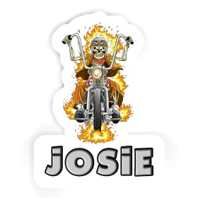 Sticker Josie Motorcycle Rider Image