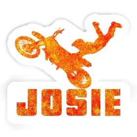 Motocross Rider Sticker Josie Image