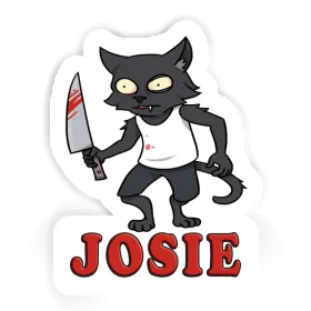 Psycho Cat Sticker Josie Image