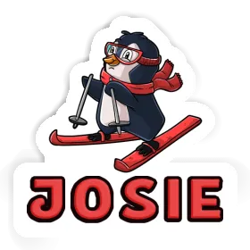 Skier Sticker Josie Image