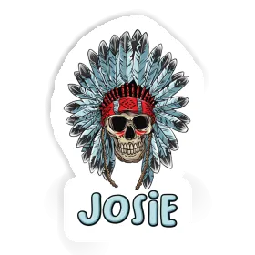 Sticker Josie Indian Skull Image