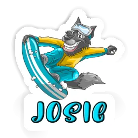 Sticker Josie Snowboarder Image