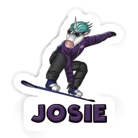 Snowboarder Sticker Josie Image