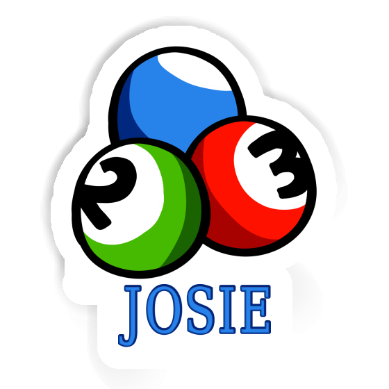 Boule de billard Autocollant Josie Gift package Image