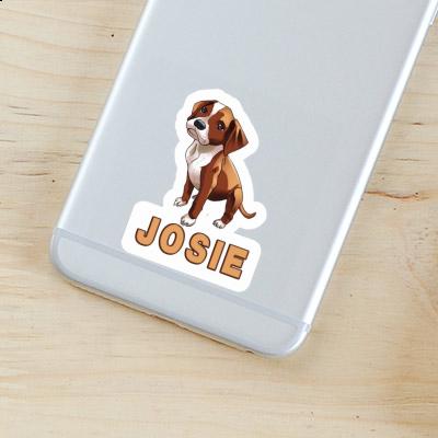 Sticker Josie Boxer Dog Notebook Image