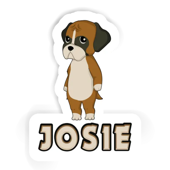 Sticker Josie German Boxer Gift package Image