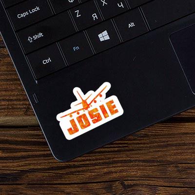 Josie Sticker Airplane Laptop Image