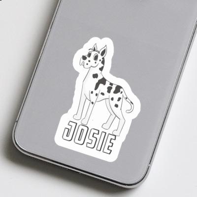 Sticker Dogge Josie Laptop Image