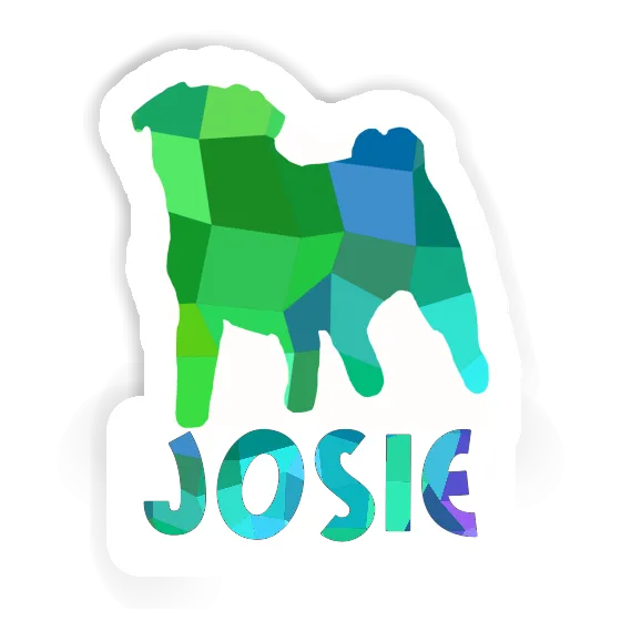 Pug Sticker Josie Laptop Image