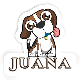 Juana Autocollant Beagle Image