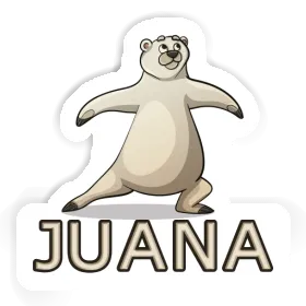 Sticker Juana Yoga-Bär Image