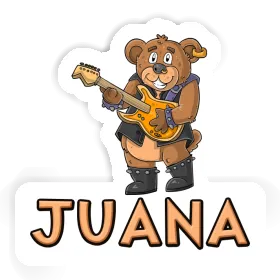 Juana Autocollant Guitariste Image