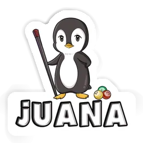 Juana Aufkleber Billardspieler Image
