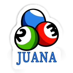 Boule de billard Autocollant Juana Image