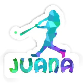 Autocollant Juana Joueur de baseball Image