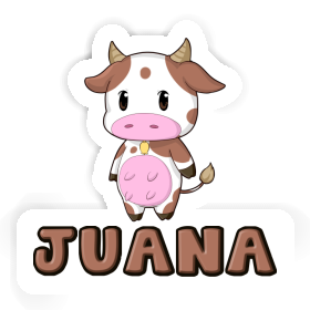 Kuh Aufkleber Juana Image