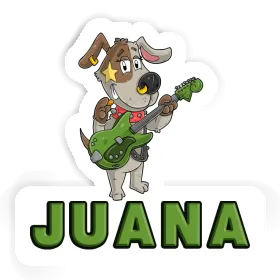Autocollant Guitariste Juana Image